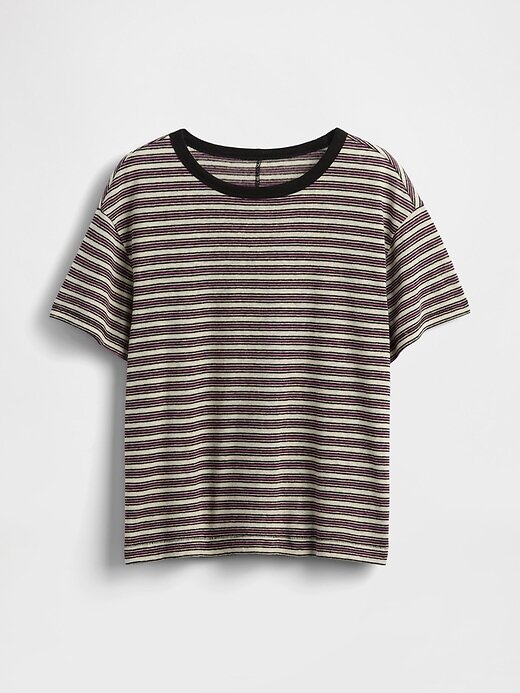 T-shirt in misto lino T-shirt in misto lino