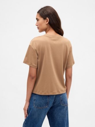 T-shirt rilassata in cotone Supima®
