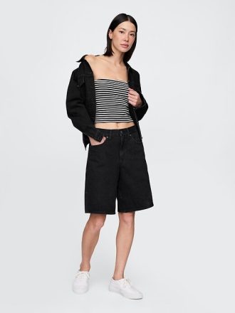 Top a tubino corto a maglia stretta