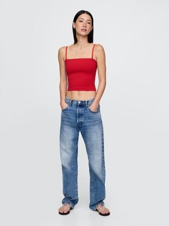 Top a tubino corto a maglia stretta