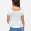 Top aderente con maniche a sbuffo per bambini Top aderente con maniche a sbuffo per bambini