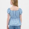 Top babydoll in denim per bambini Top babydoll in denim per bambini