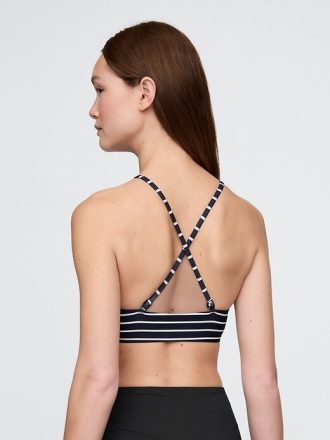 Top bikini a collo alto