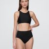 Top bikini a collo alto