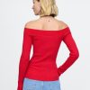 Top con spalle scoperte