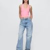 Top corto con scollo all’americana in maglia stretta Top corto con scollo all’americana in maglia stretta
