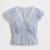 Top floreale con pizzo Top floreale con pizzo