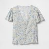 Top in crepe con maniche a palloncino Top in crepe con maniche a palloncino