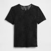 Top in pizzo floreale a rete Top in pizzo floreale a rete