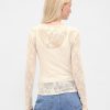 Top in pizzo trasparente