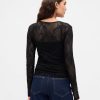 Top in pizzo trasparente Top in pizzo trasparente