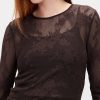 Top in pizzo trasparente