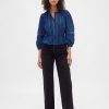 Top in voile con pizzo Top in voile con pizzo