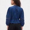 Top in voile con pizzo Top in voile con pizzo