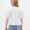 Top peplo con maniche a sbuffo per bambini Top peplo con maniche a sbuffo per bambini