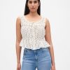 Top peplo con pizzo Top peplo con pizzo