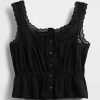 Top peplo con pizzo Top peplo con pizzo