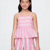 Top peplo in popeline per bambini Top peplo in popeline per bambini