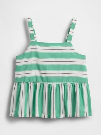 Top peplo in popeline per bambini