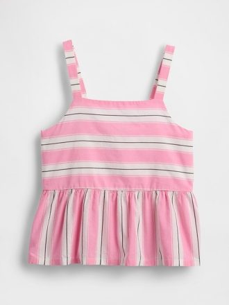 Top peplo in popeline per bambini