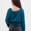 Top peplo stropicciato per bambini Top peplo stropicciato per bambini