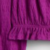 Top peplo stropicciato per bambini Top peplo stropicciato per bambini