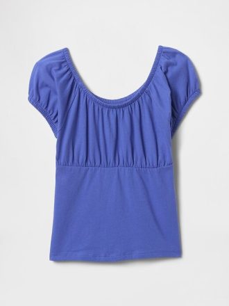 Top scollo a barchetta per bambini