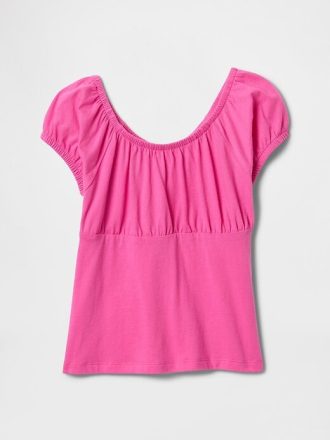 Top scollo a barchetta per bambini