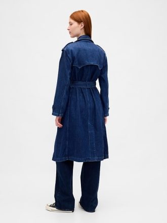 Trench in denim ultra morbido