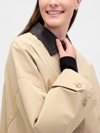 Trench oversize in twill