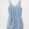 Tuta in denim stropicciato per bambini
