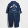 Tuta intera con logo Baby Denim Bear Tuta intera con logo Baby Denim Bear