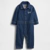 Tuta intera con logo Baby Denim Bear Tuta intera con logo Baby Denim Bear