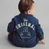 Tuta intera con logo Baby Denim Bear Tuta intera con logo Baby Denim Bear