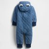 Tutina trapuntata in denim per neonati Tutina trapuntata in denim per neonati