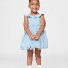 Vestito a bolle in denim per neonati e bambini Vestito a bolle in denim per neonati e bambini