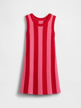 Vestito a righe all’uncinetto per bambini