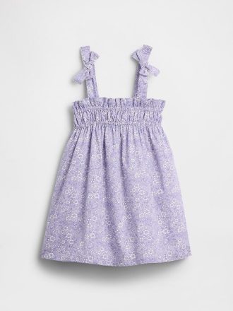 Vestito con fiocco e spalline per neonati e bambini