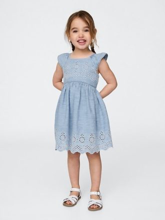 Vestito con occhielli per neonati e bambini