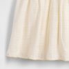 Vestito con spalline annodate ricamato per neonati