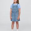 Vestito scamiciato in denim per bambini Vestito scamiciato in denim per bambini