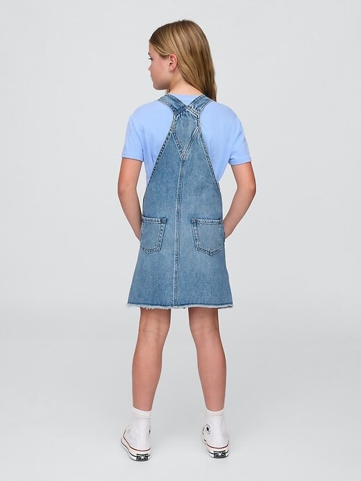 Vestito scamiciato in denim per bambini Vestito scamiciato in denim per bambini